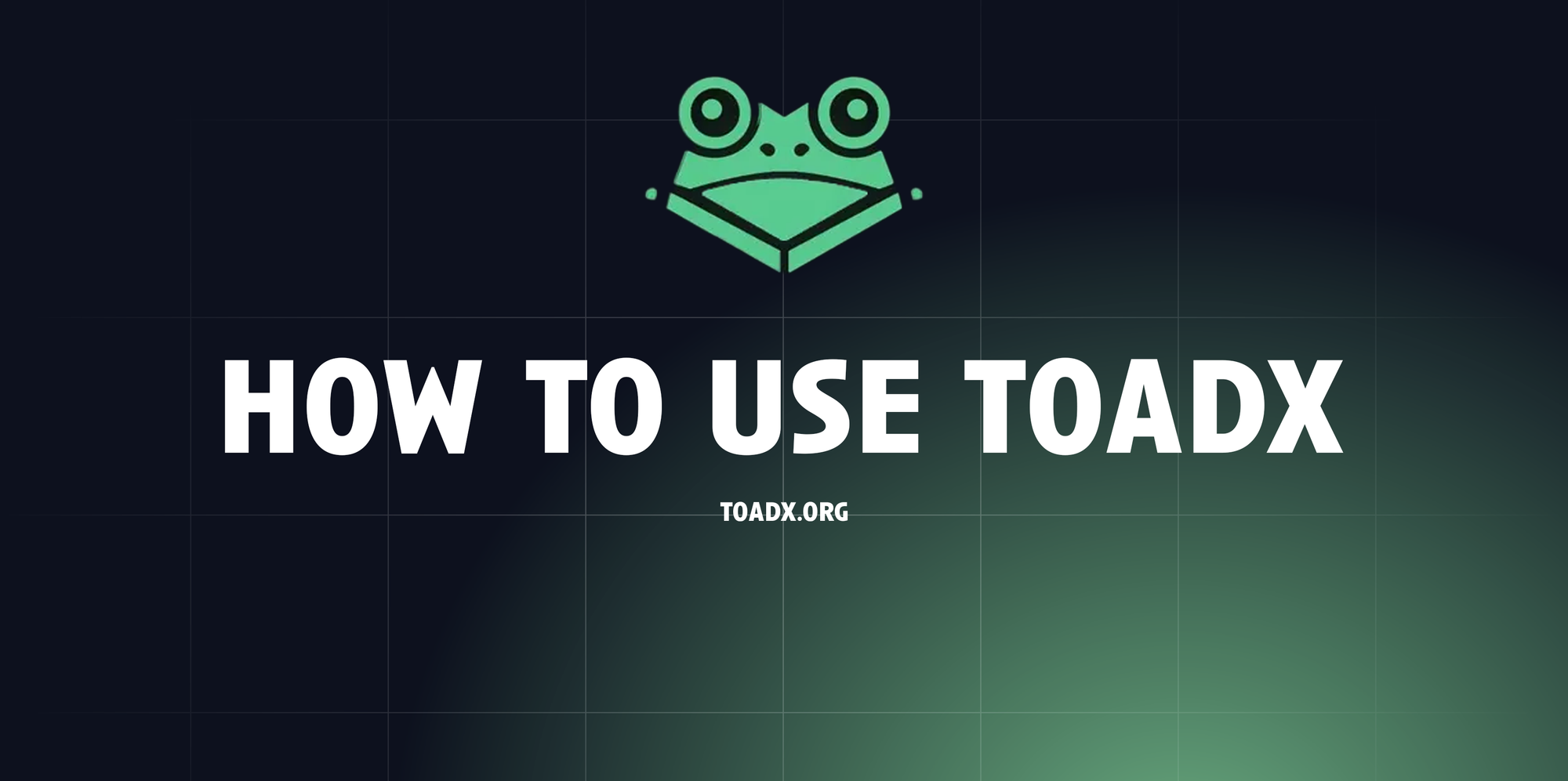 How to Use ToadX Bot (Solana Trading)